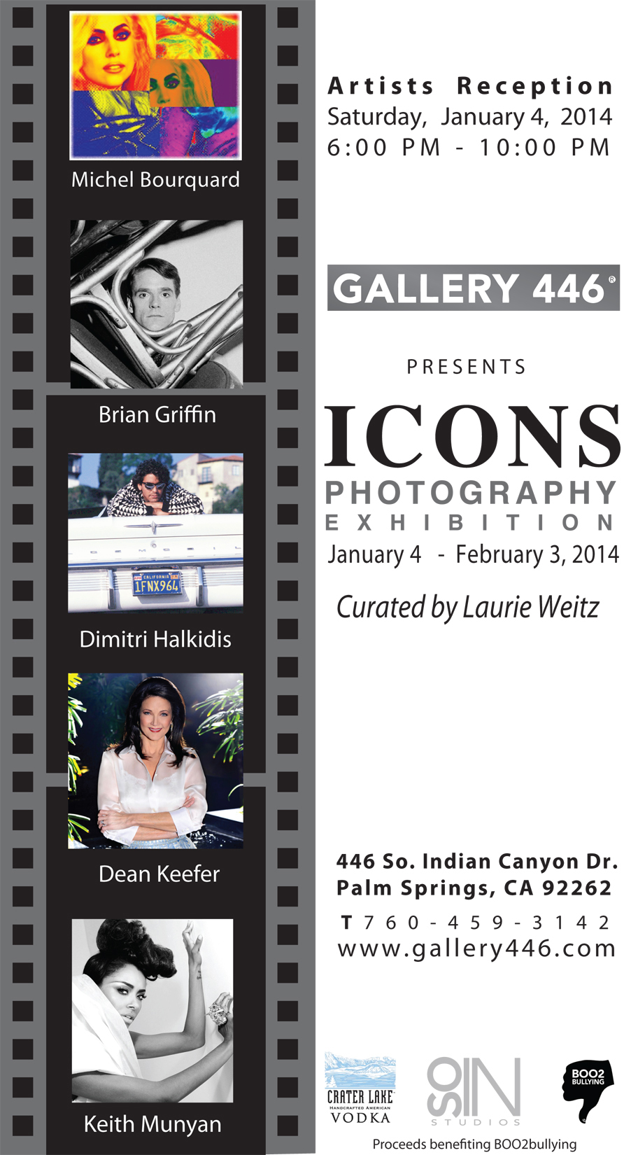 ICONS - January 4th, 2014. Gallery 446 Palm Springs, California 92262.