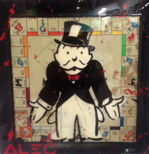 Image of work by Alec Monopoly, (c) Dimitri Photography.